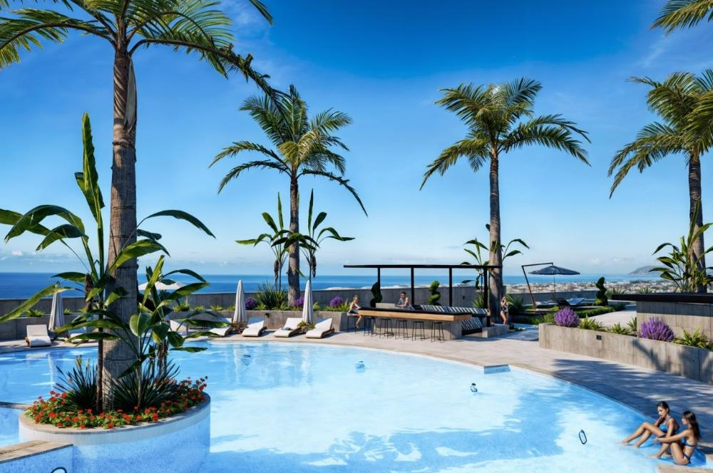 KIBRIS,GİRNE'DE GREENVILLE PROJESİNDE 2+1 SATILIK REZİDANS DAİRE