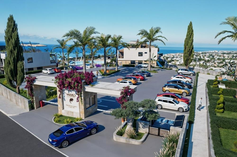 KIBRIS,GİRNE'DE GREENVILLE PROJESİNDE 2+1 SATILIK REZİDANS DAİRE