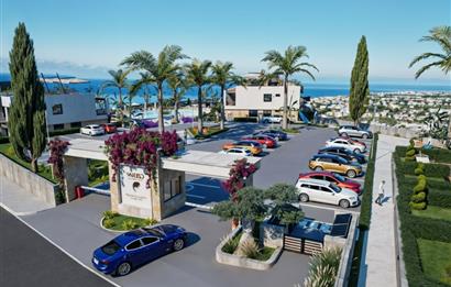 KIBRIS,GİRNE'DE GREENVILLE PROJESİNDE 2+1 SATILIK REZİDANS DAİRE