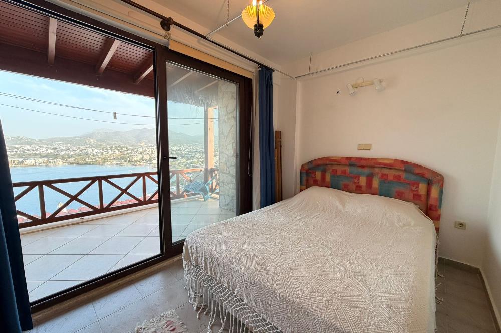 Yalıkavak Tilkicik Deniz Manzaralı Eşyalı Kiralık Dubleks Daire