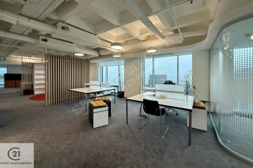 Maslak Kiralık Ofis Sun Plaza 22.Kat 780m2 Tam Kat
