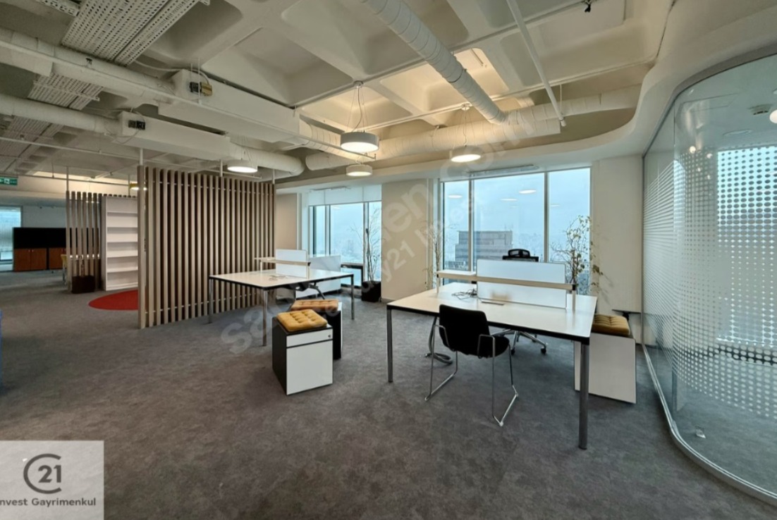 Maslak Kiralık Ofis Sun Plaza 22.Kat 780m2 Tam Kat