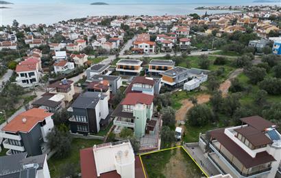 Ayvalık Sahilkentte, Denize 350 mt, Projesi Hazır 206 m² Arsa