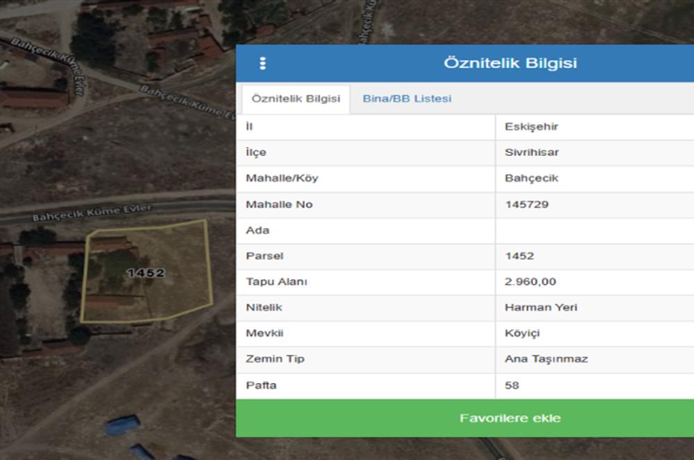 CENTURY 21 VİZYON'DAN SİVRİHİSAR BAHÇECİK’TE  SATILIK KÖY EVİ VE ARSASI