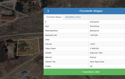 CENTURY 21 VİZYON'DAN SİVRİHİSAR BAHÇECİK’TE  SATILIK KÖY EVİ VE ARSASI