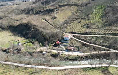 🌿 ORDU AYBASTI’DA DEREYE SIFIR, AHŞAP EVLİ 500 m² SATILIK ARSA 🌿