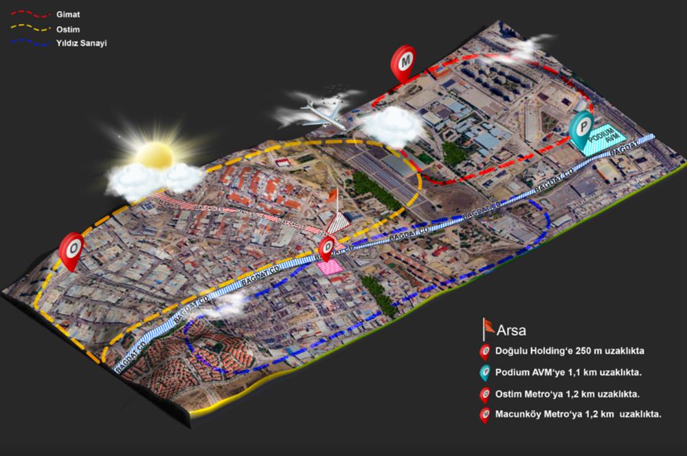 POZİTİF CENTER OSTİM'DE 1+0 55M2 1.KAT OTURUM HAZIR KİRALIK OFİS