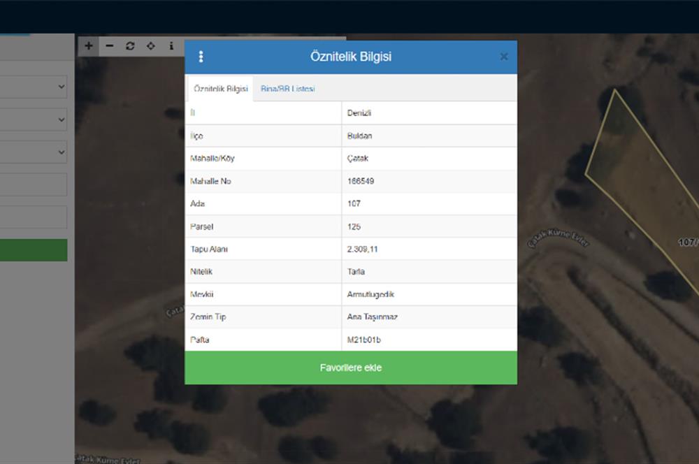 C21 LOFTTAN BULDAN ÇATAKDA SATILIK 2309 M² TARLA