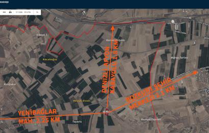 C21 LOFTTAN BOZKURT YENİBAĞLARDA SATILIK 5071 M² TARLA