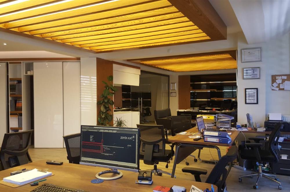 140 m2 Eşyalı Klimalı Yol cepheli Ofis