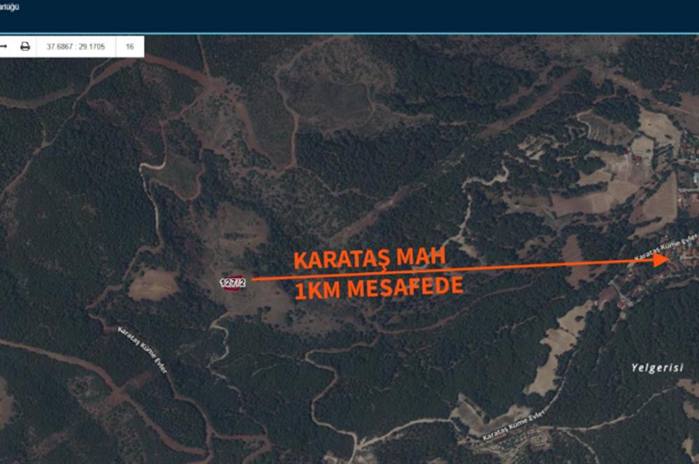 C21 LOFTTAN PAMUKKALE KARATAŞDA SATILIK 990 M² TARLA