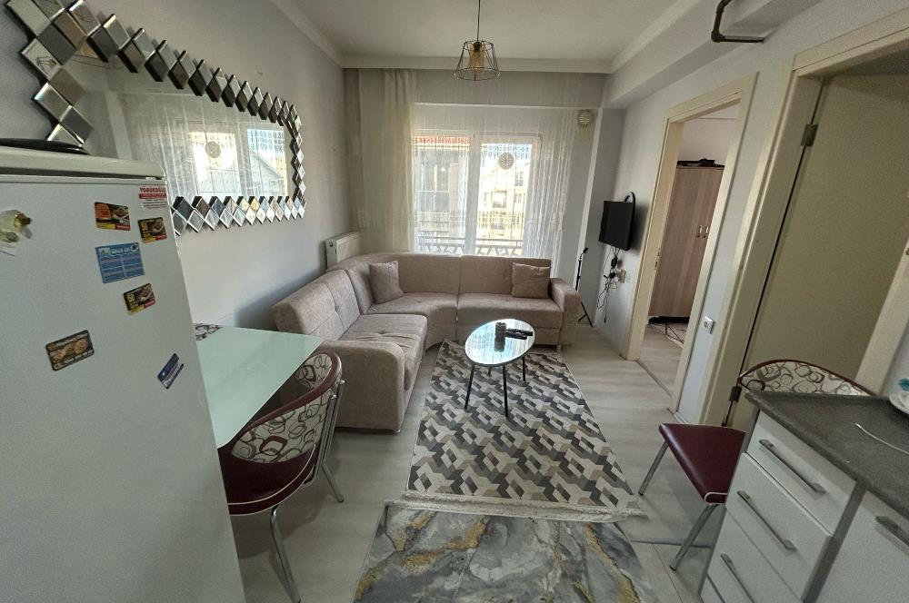 C21 BAL'DAN GOP'DA EŞYALI-ASANSÖRLÜ 1+1 SATILIK DAİRE