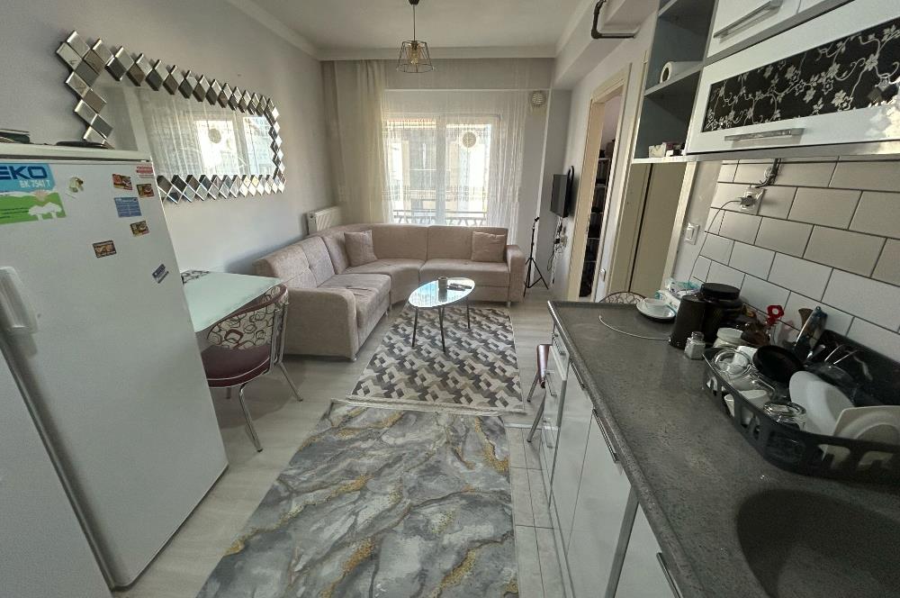 C21 BAL'DAN GOP'DA EŞYALI-ASANSÖRLÜ 1+1 SATILIK DAİRE