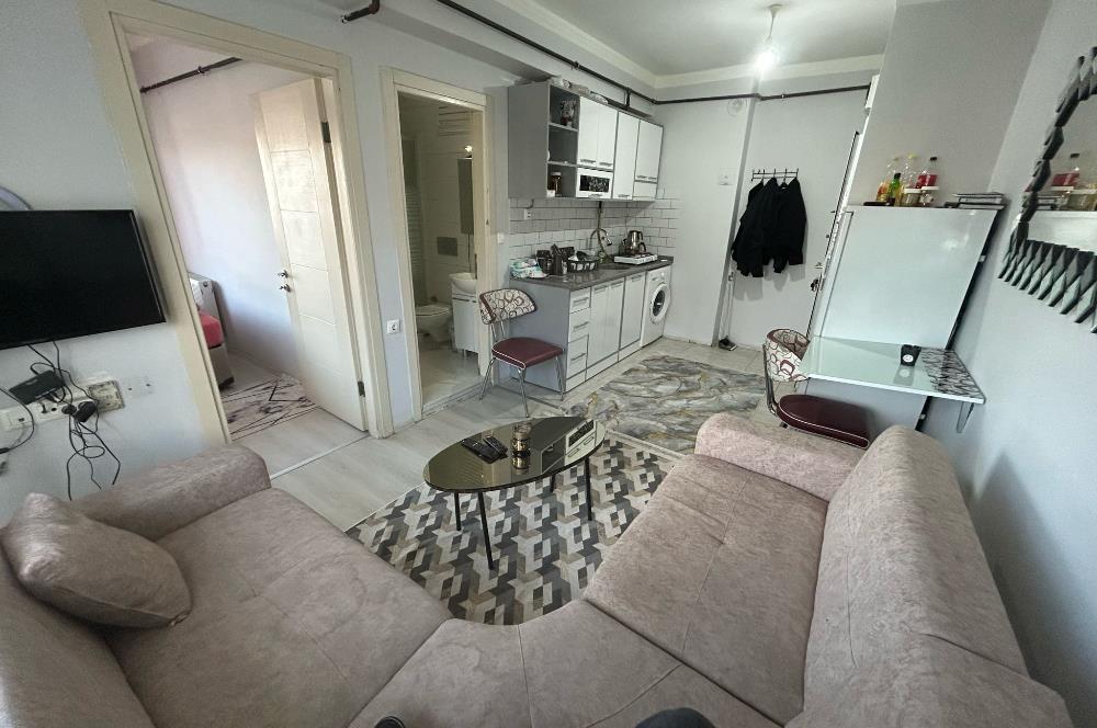 C21 BAL'DAN GOP'DA EŞYALI-ASANSÖRLÜ 1+1 SATILIK DAİRE