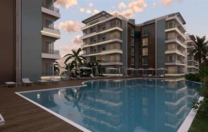 KIBRIS,İSKELE BAHÇELER THE BLUE REZİDANS'DA SATILIK 1+1 DAİRELER
