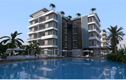 KIBRIS,İSKELE BAHÇELER THE BLUE REZİDANS'DA SATILIK 1+1 DAİRELER