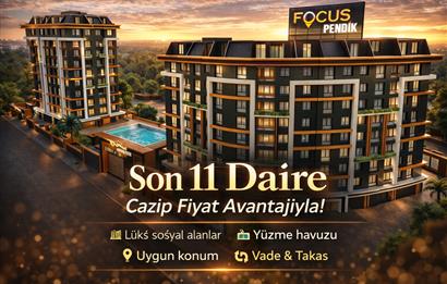 FOCUS PENDİK PROJESİNDE ARA KAT DENİZ MANZARALI BALKONLU 2+1 EV