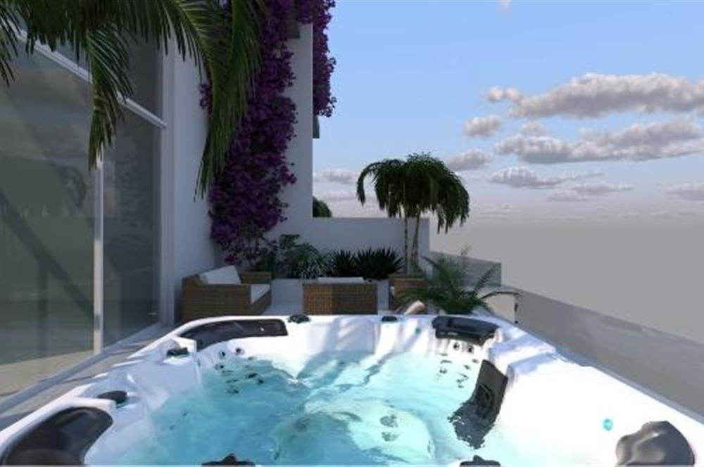 KIBRIS,İSKELE BAHÇELER THE BLUE REZİDANS'DA SATILIK 1+1 DAİRELER