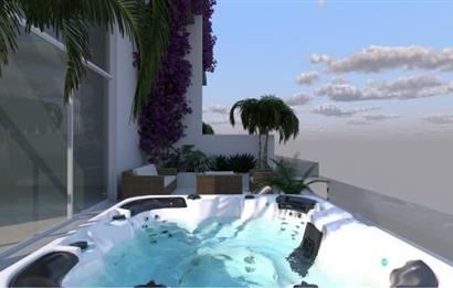 KIBRIS,İSKELE BAHÇELER THE BLUE REZİDANS'DA SATILIK 1+1 DAİRELER