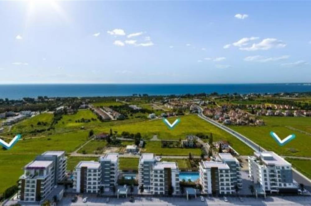 KIBRIS,İSKELE BAHÇELER THE BLUE REZİDANS'DA SATILIK 1+1 DAİRELER