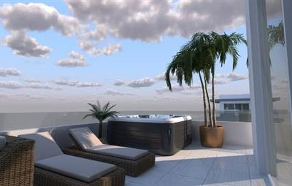 KIBRIS,İSKELE BAHÇELER THE BLUE REZİDANS'DA SATILIK 1+1 DAİRELER