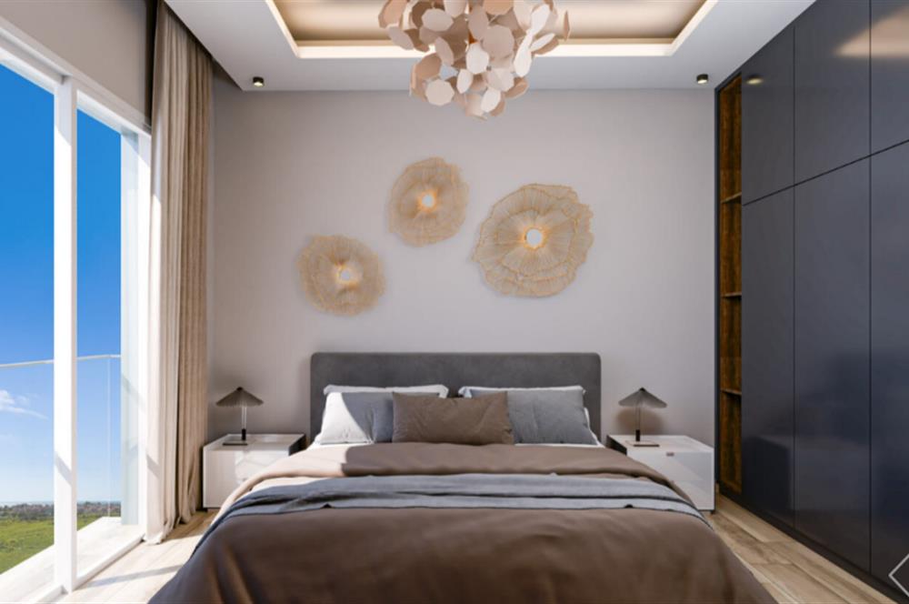 KIBRIS,İSKELE BAHÇELER THE BLUE REZİDANS'DA SATILIK 1+1 DAİRELER