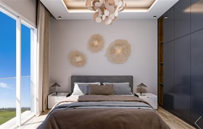 KIBRIS,İSKELE BAHÇELER THE BLUE REZİDANS'DA SATILIK 1+1 DAİRELER