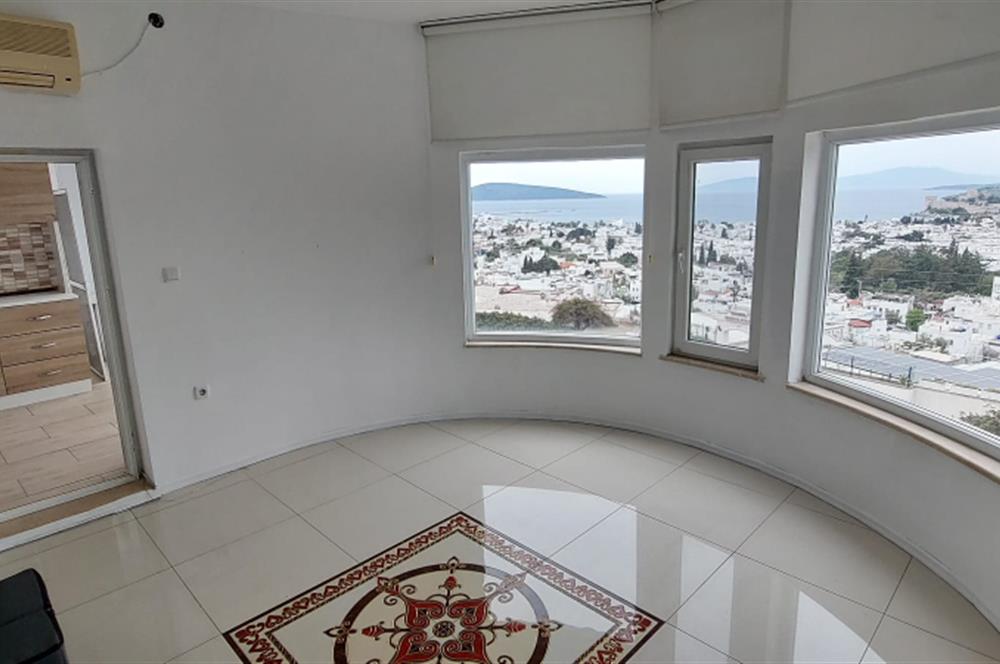 Bodrum-Yokuşbaşı deniz manzaralı 1+1 kiralık daire