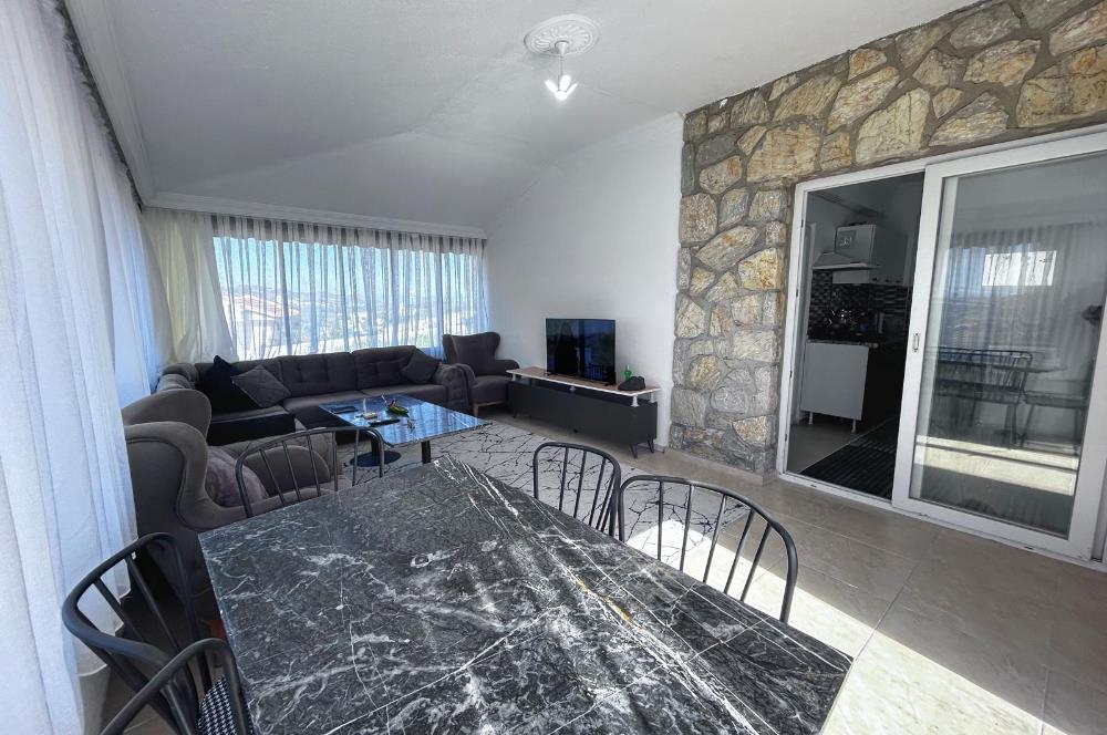 Datça Burgaz Mevkii Geniş Bahçeli Eşyalı Yıllık Kiralık Villa