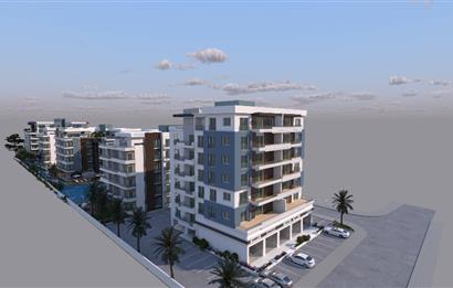 Kıbrıs İskele Blue Residence'ta Lüks 1+1 Satılık Daire