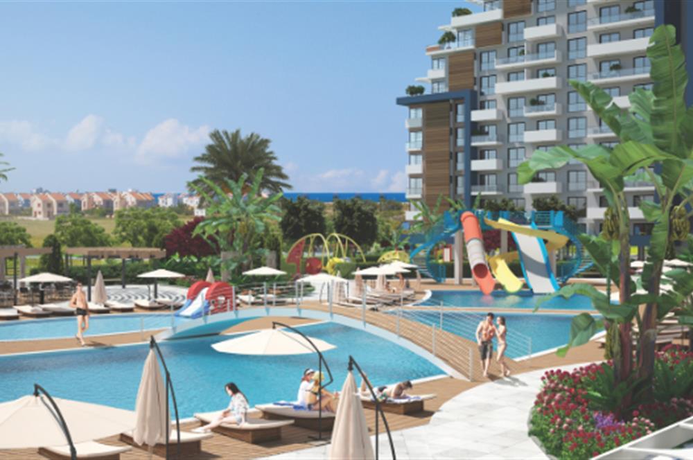 KIBRIS İSKELE'DE RIVERSIDE LIFE RESIDENCE SATILIK 1+1 DAİRELER