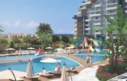 KIBRIS İSKELE'DE RIVERSIDE LIFE RESIDENCE SATILIK 1+1 DAİRELER