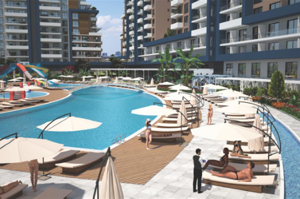 KIBRIS İSKELE'DE RIVERSIDE LIFE RESIDENCE SATILIK 1+1 DAİRELER