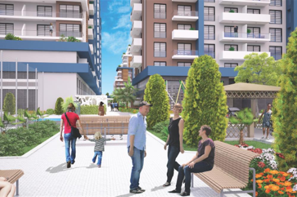 KIBRIS İSKELE'DE RIVERSIDE LIFE RESIDENCE SATILIK 1+1 DAİRELER