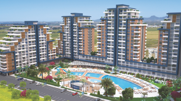 KIBRIS İSKELE'DE RIVERSIDE LIFE RESIDENCE SATILIK 1+1 DAİRELER