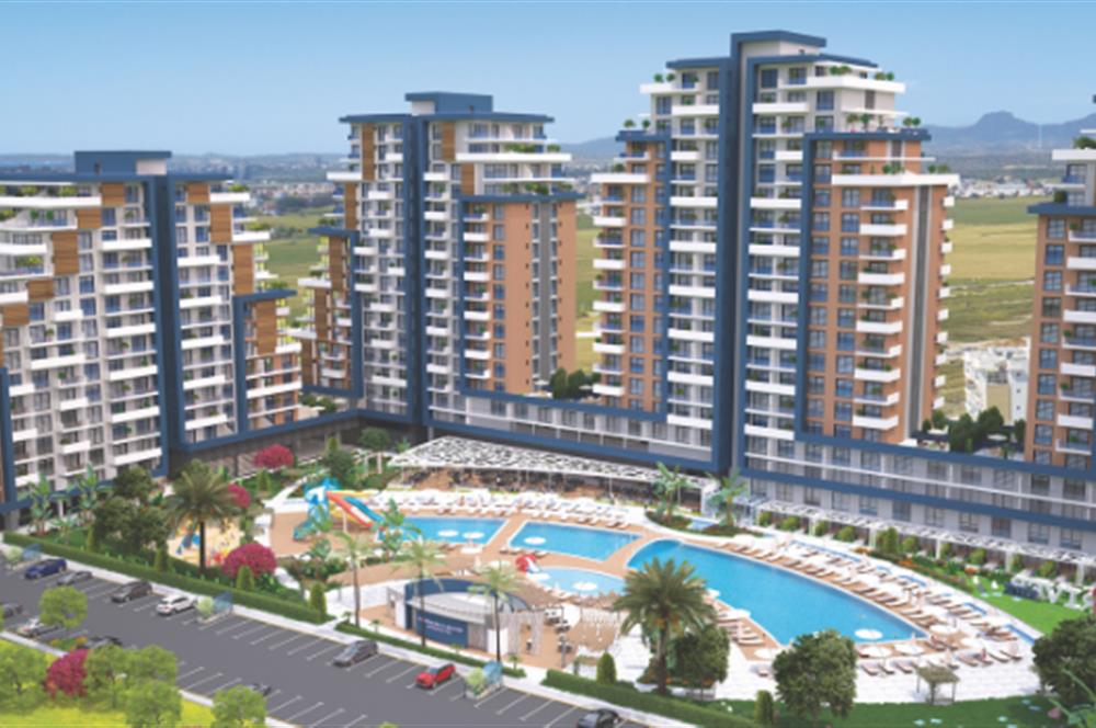 KIBRIS İSKELE'DE RIVERSIDE LIFE RESIDENCE SATILIK 1+1 DAİRELER