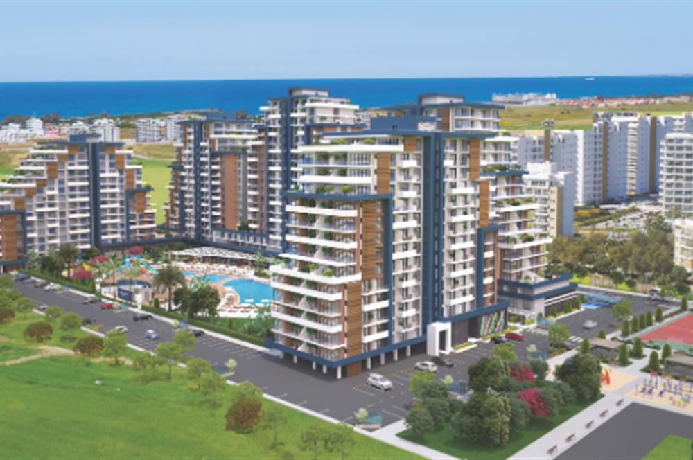 KIBRIS İSKELE'DE RIVERSIDE LIFE RESIDENCE SATILIK 1+1 DAİRELER