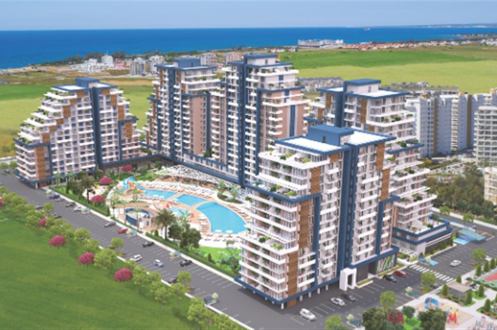 KIBRIS İSKELE'DE RIVERSIDE LIFE RESIDENCE SATILIK 1+1 DAİRELER