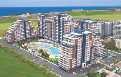 KIBRIS İSKELE'DE RIVERSIDE LIFE RESIDENCE SATILIK 1+1 DAİRELER