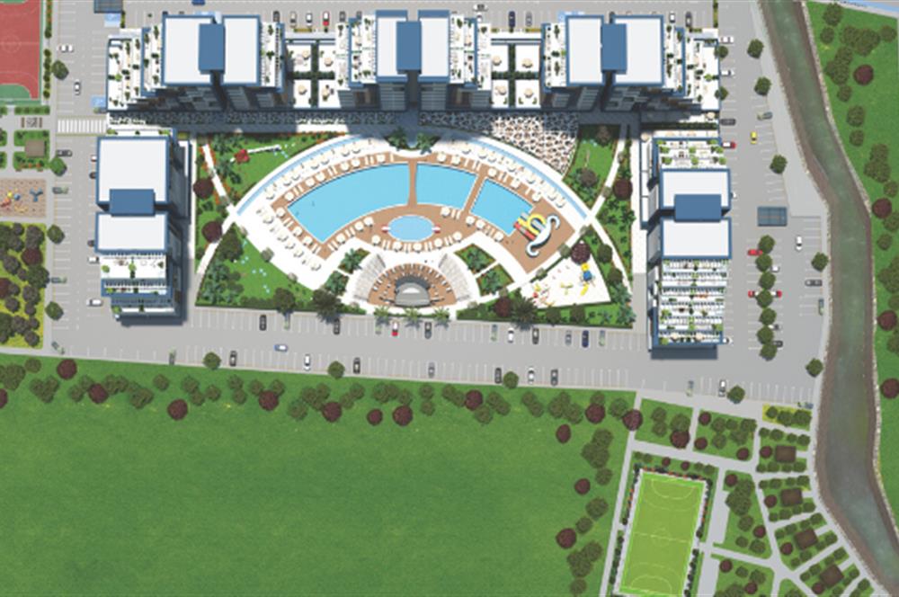 KIBRIS İSKELE'DE RIVERSIDE LIFE RESIDENCE SATILIK 1+1 DAİRELER