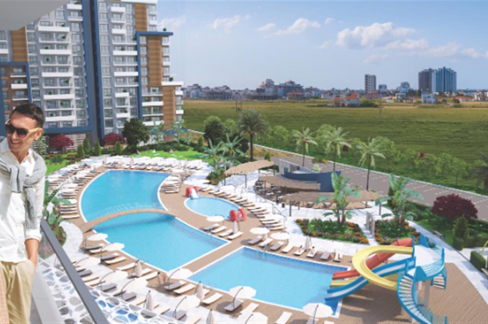 KIBRIS İSKELE'DE RIVERSIDE LIFE RESIDENCE SATILIK 1+1 DAİRELER