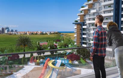 KIBRIS İSKELE'DE RIVERSIDE LIFE RESIDENCE SATILIK 1+1 DAİRELER