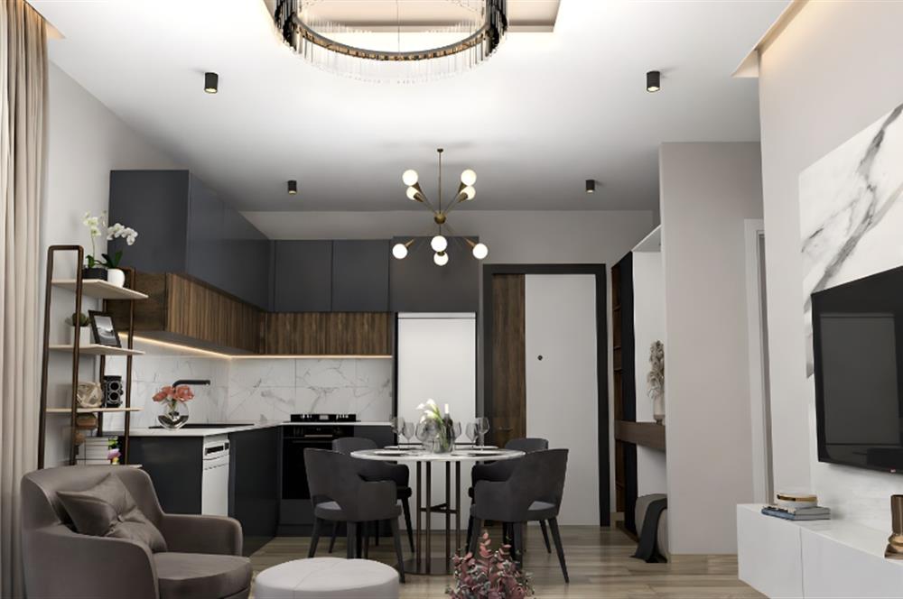 Kıbrıs İskele Blue Residence'ta Lüks 1+1 Satılık Daire