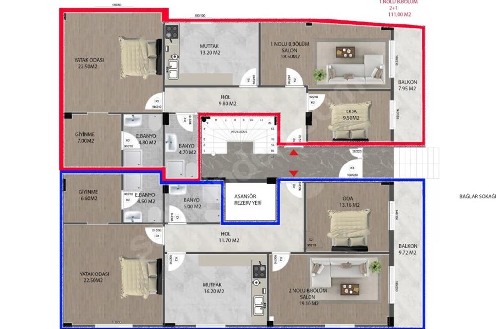 BALIKESİR KARESİ 2.SAKARYA MAH 111M2 SATILIK KONUT