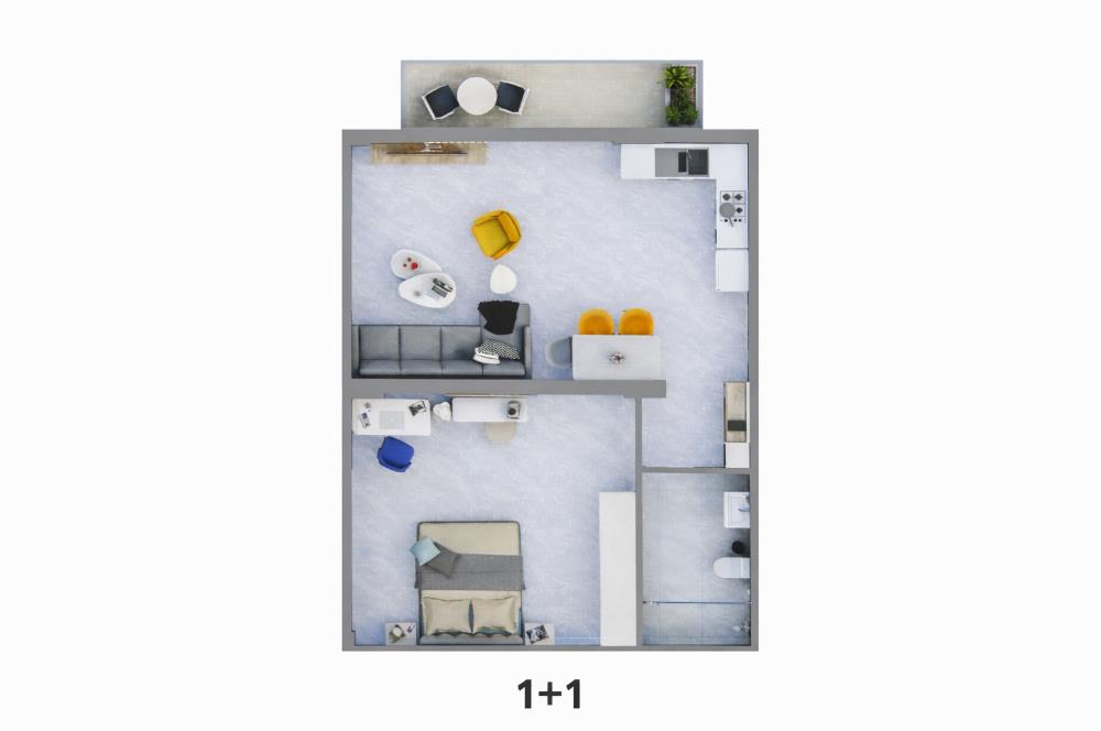 KIBRIS İSKELE BELLAGIO'DA SATILIK 1+1 DAİRE