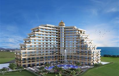 Bellagio Residence'ta Denize 200 m Mesafede Eşyalı 1+1 Daire