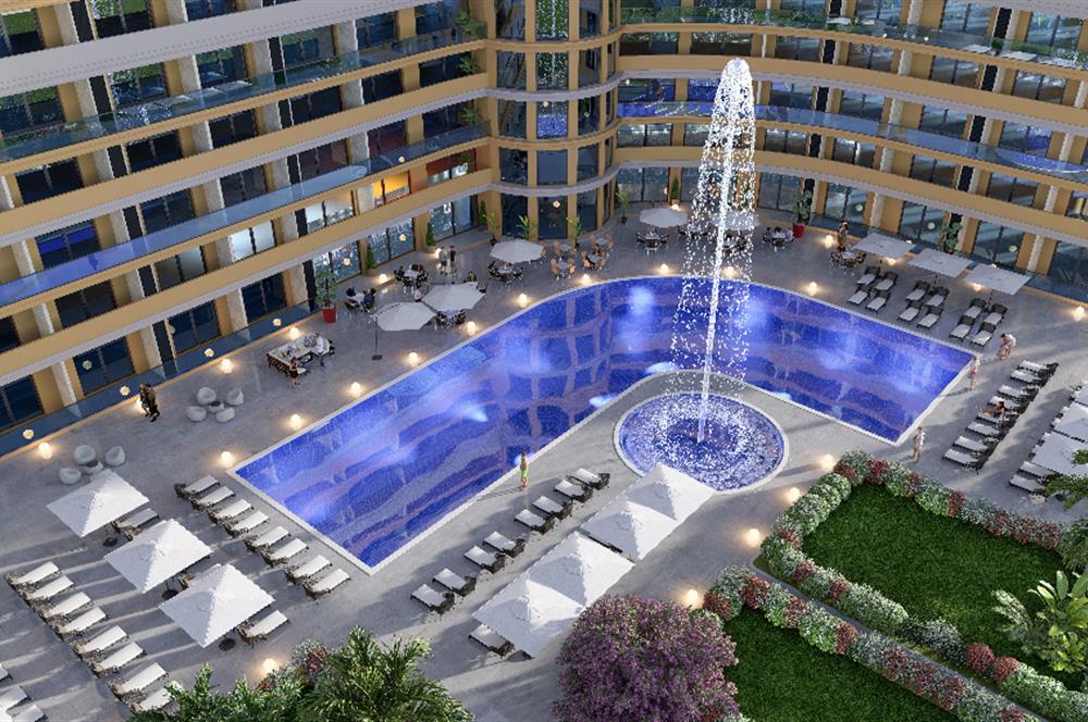 İskele Bellagio'da Otel Konseptli, Eşyalı 1+1 Satılık Daire 