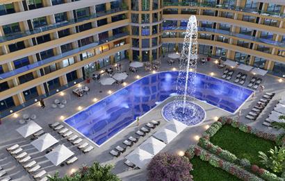 Bellagio Residence'ta Denize 200 m Mesafede Eşyalı 1+1 Daire