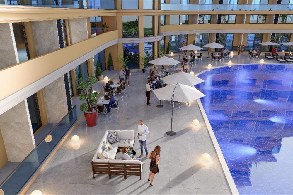 İskele Bellagio'da Otel Konseptli, Eşyalı 1+1 Satılık Daire 