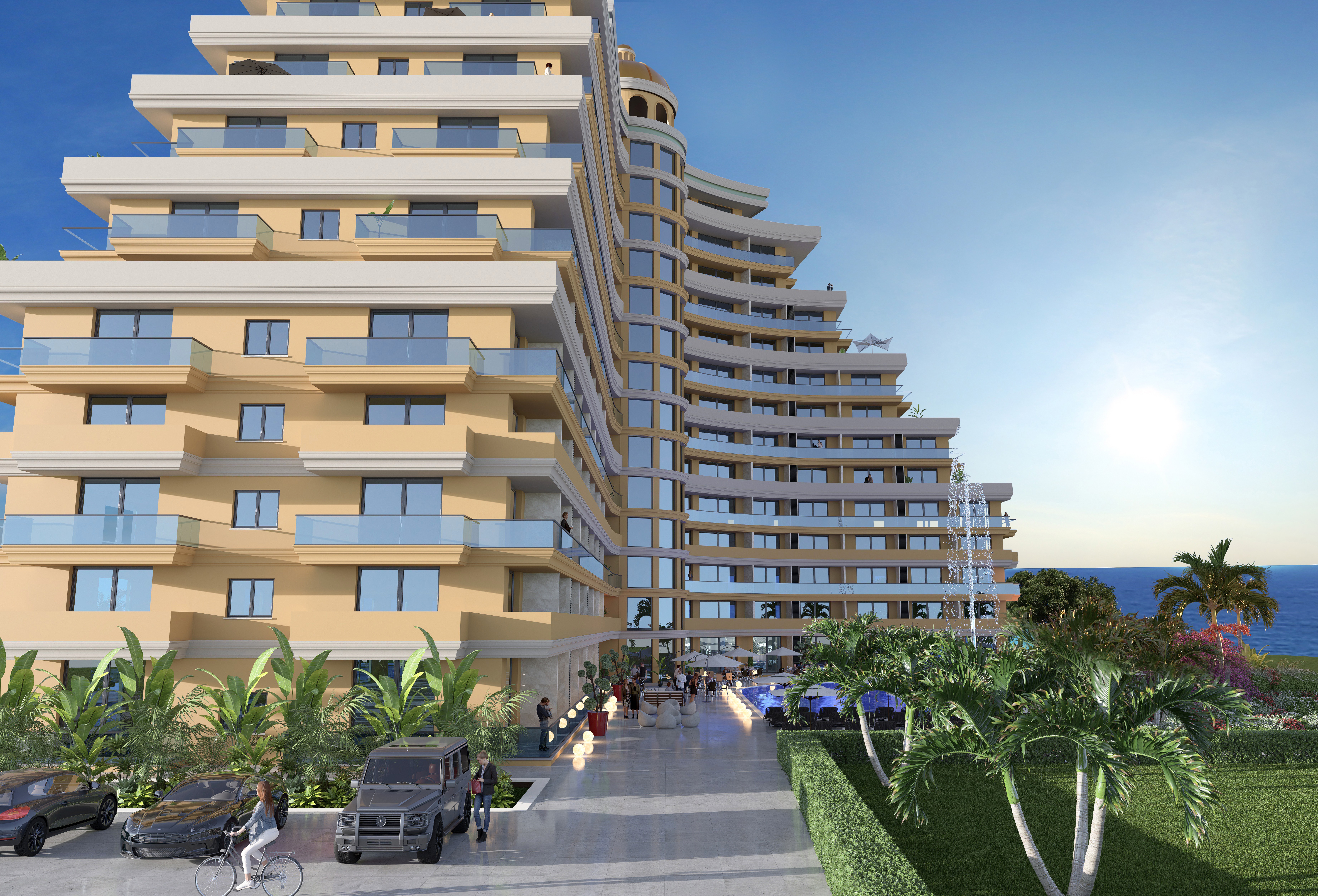İskele Bellagio'da Otel Konseptli, Eşyalı 1+1 Satılık Daire 
